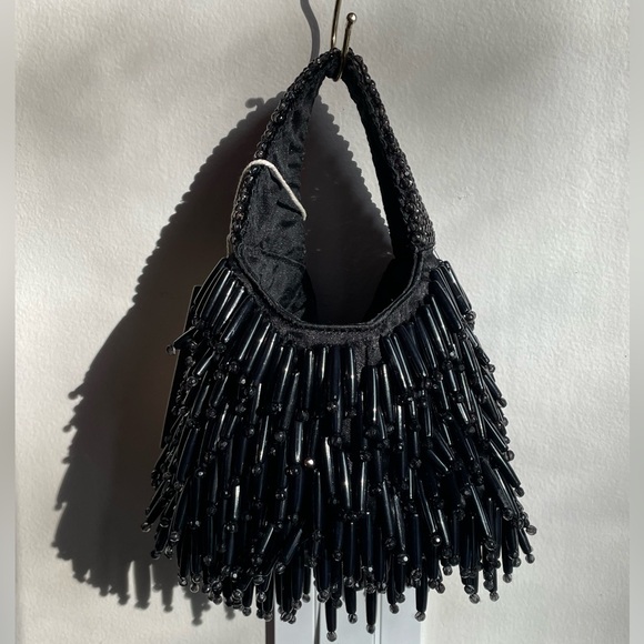 Hand Crafted Handbags - Black Hand Crafted In India Evening Bag NWT